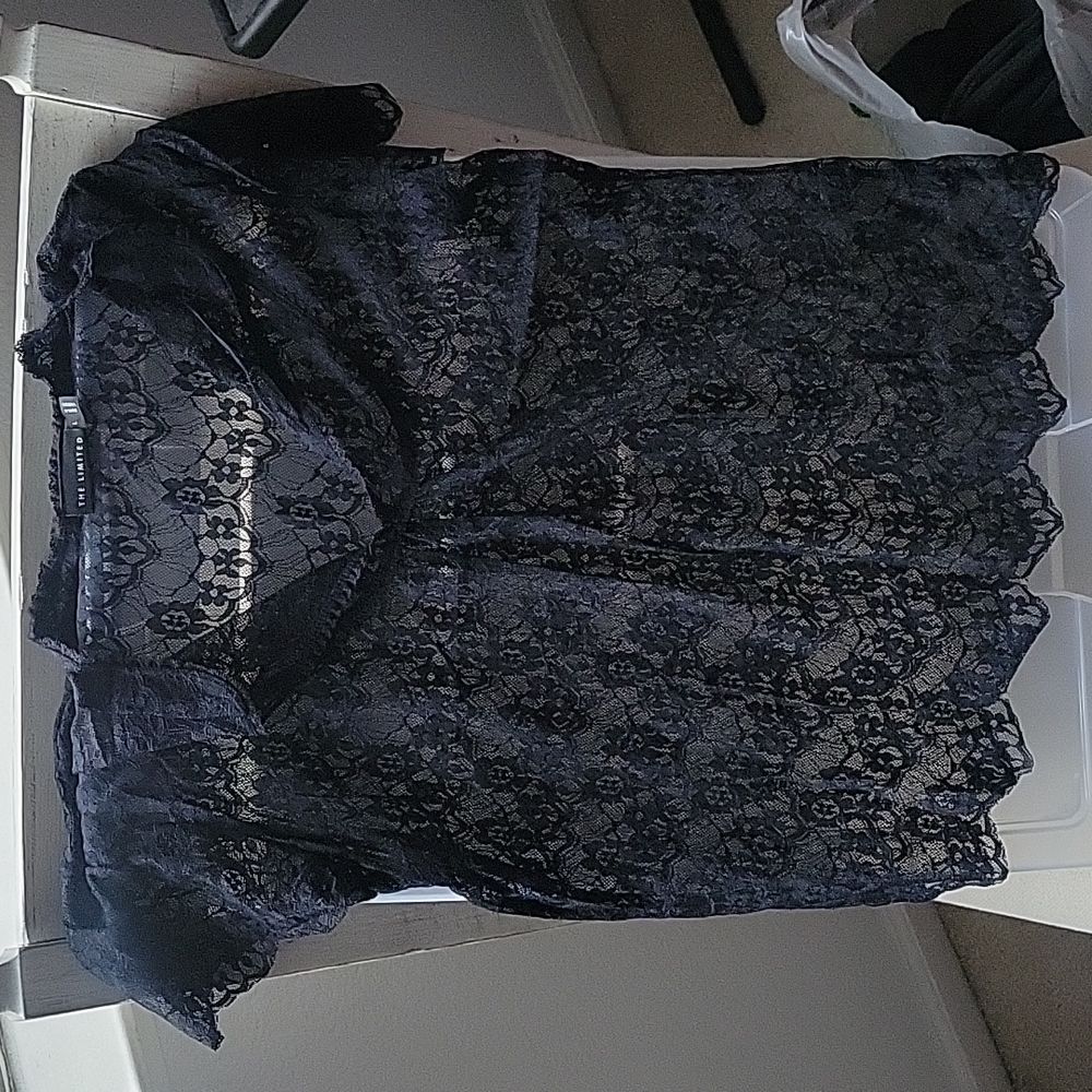 Black lace top